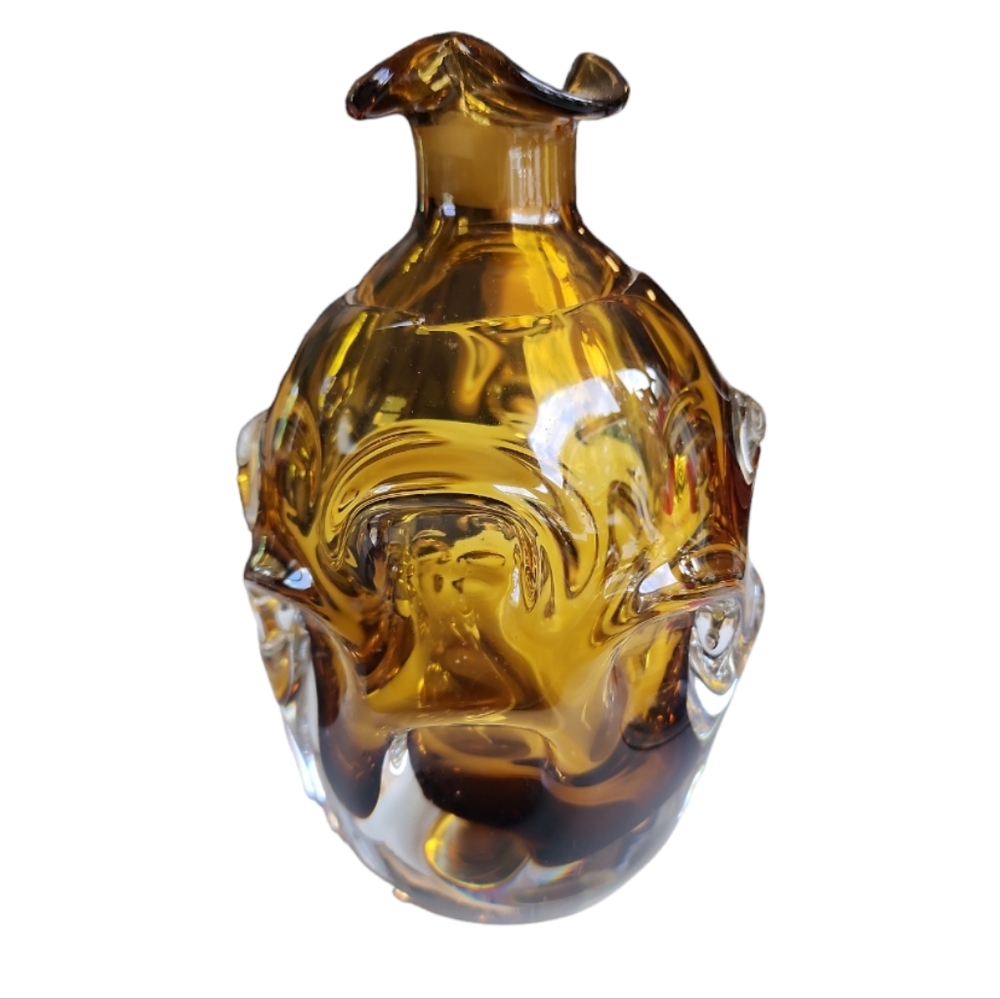 Vintage MCM Aseda Thumbprint Decanter